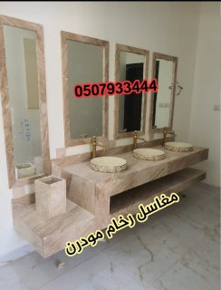   مغاسل رخام ، ديكورات مغاسل حمامات ,صور مغاسل 7