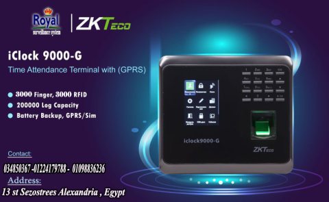  اجهزة حضور و انصراف في اسكندرية  جهاز بصمة ZKTeco Iclock9000 