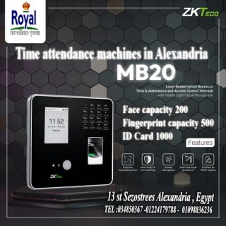 اجهزة حضور و انصراف بصمة وجه و اصبع  ZKTECO MB20 1