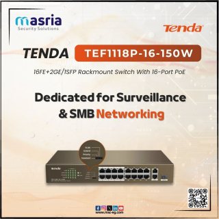 سويتش TENDA TEF1118P-16-150W ???? هو الحل العملي لأي نظام مراقبة