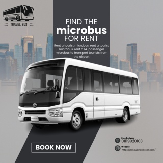 modern tourist microbus for rent, air-conditioned