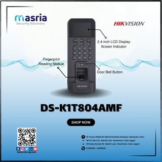 جهاز DS-K1T804AMF، الأمان باحترافية وسهولة!